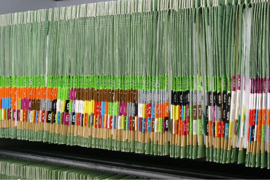 Akten im Hängeregister Akten im Hängeregister